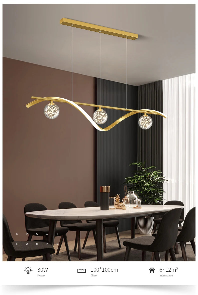 New Luxury LED babysbreath Modern Ceiling Hanging Lamp lustre for Living Dining Room Pendant Lights Fixtures suspension