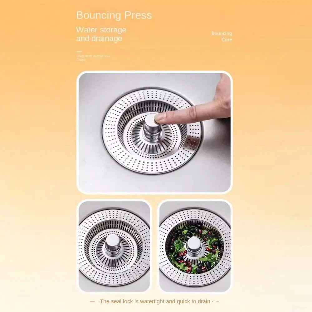 Kitchen Sink Strainer Anti Clog Anti-blocking Drain Filter Floor Drain Plug Mesh Trap Food Waste Catcher Food Catcher Tools