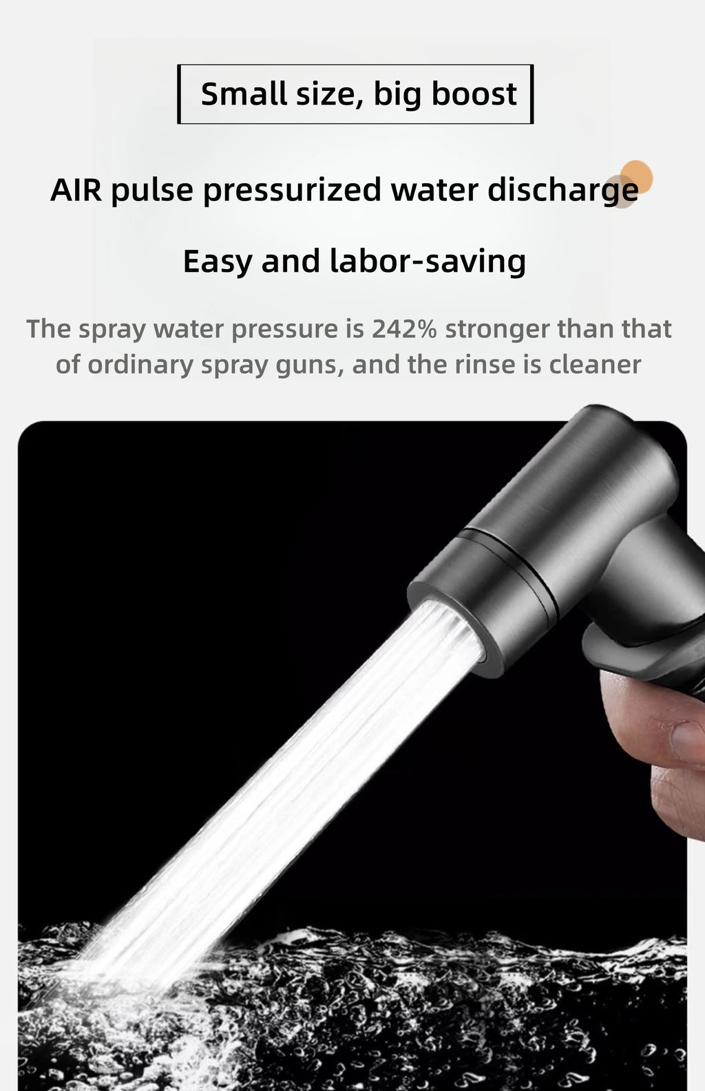 Bathroom Set, High-pressure handheld sprinkler, bathroom cleaning, bathroom accessories, sanitary shower
