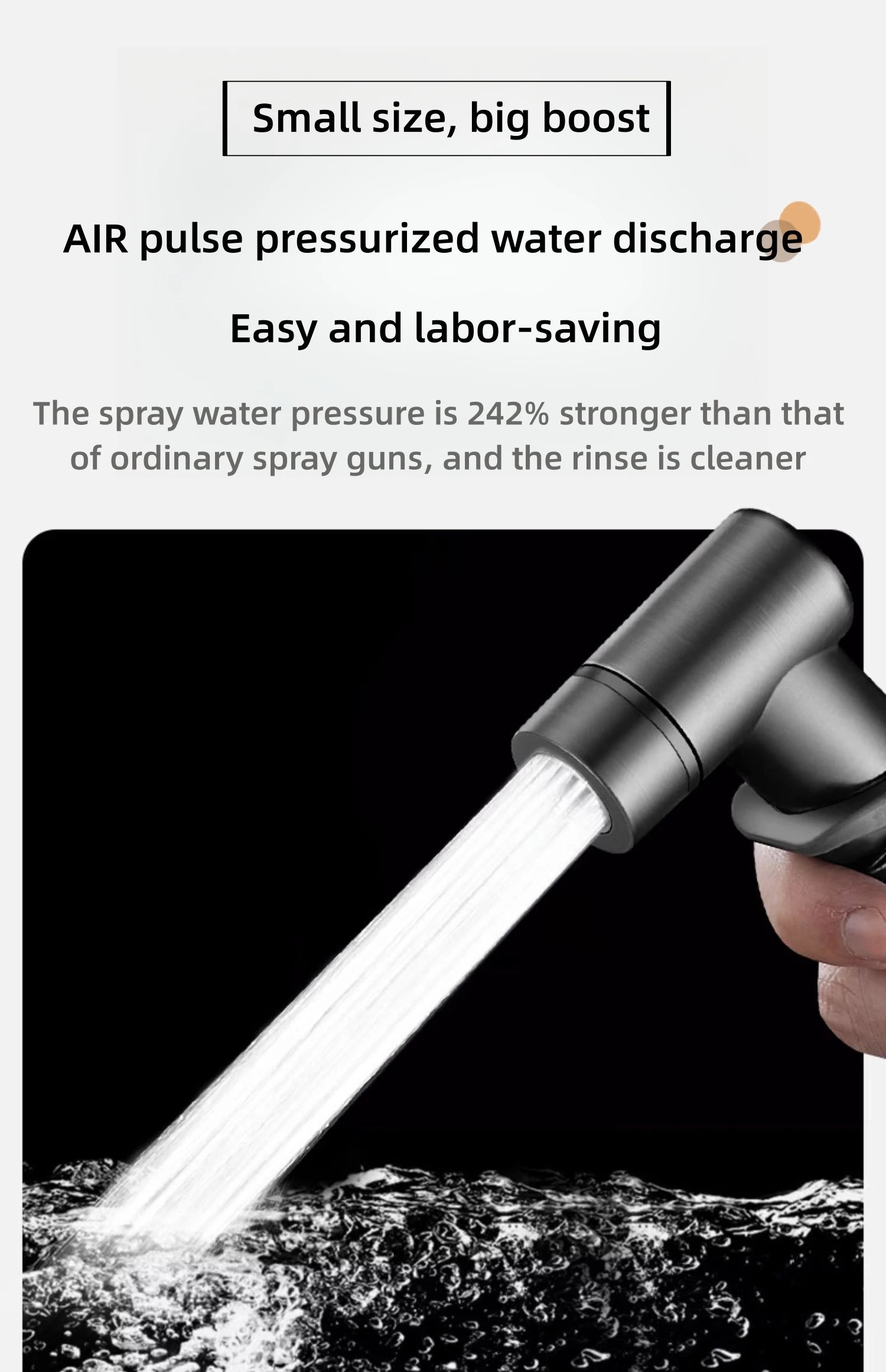 Bathroom Set, High-pressure handheld sprinkler, bathroom cleaning, bathroom accessories, sanitary shower