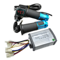 Electric Bike Bicycle Scooter Accessories Motor Brushed Controller & Throttle Twist Grip 12V 24V 36V 48V 250W 350W 500W 1000W