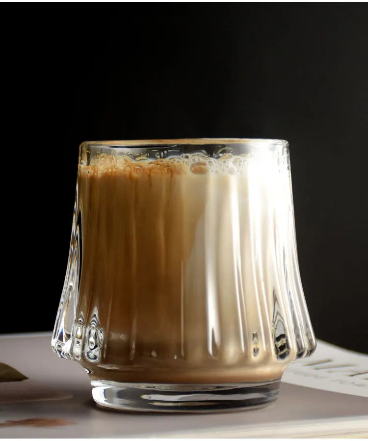 Japanese Style Glass Coffee Cup Transparent Whiskey Water Cup Creative Wine Beer Cocktail Cups Drinkware Glasses 2025 New