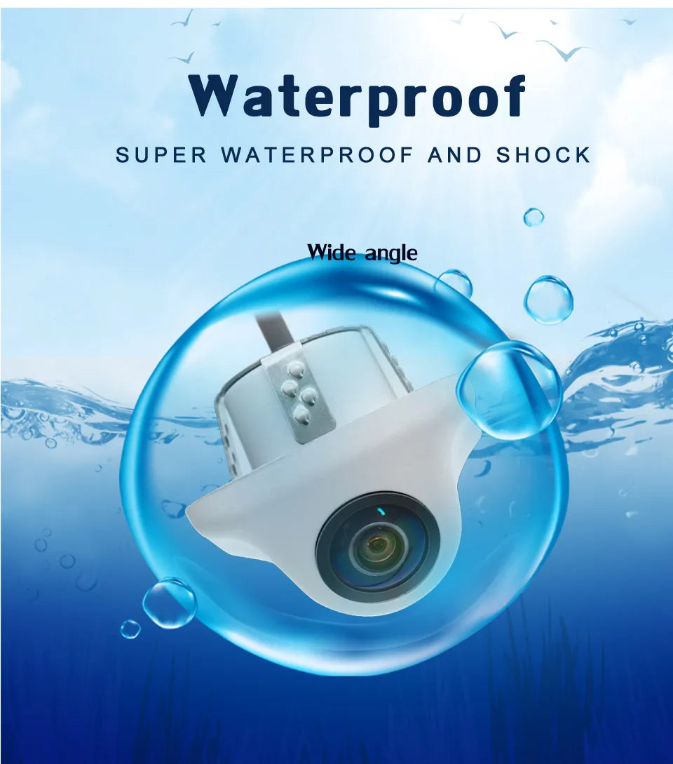 Smartour AHD 1080P Car Camera Fisheye Lens Starlight Night Vision White Colour HD Car Rear View Camera For Android Raido screen