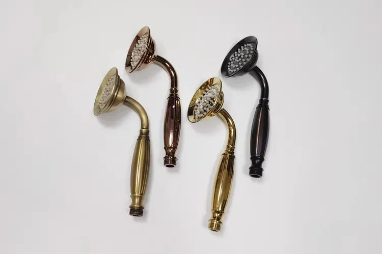 Bathroom Accessories Rose Gold Hand Shower Head High Pressure  Antique Water Output Antique Hand Shower Nozzle Water