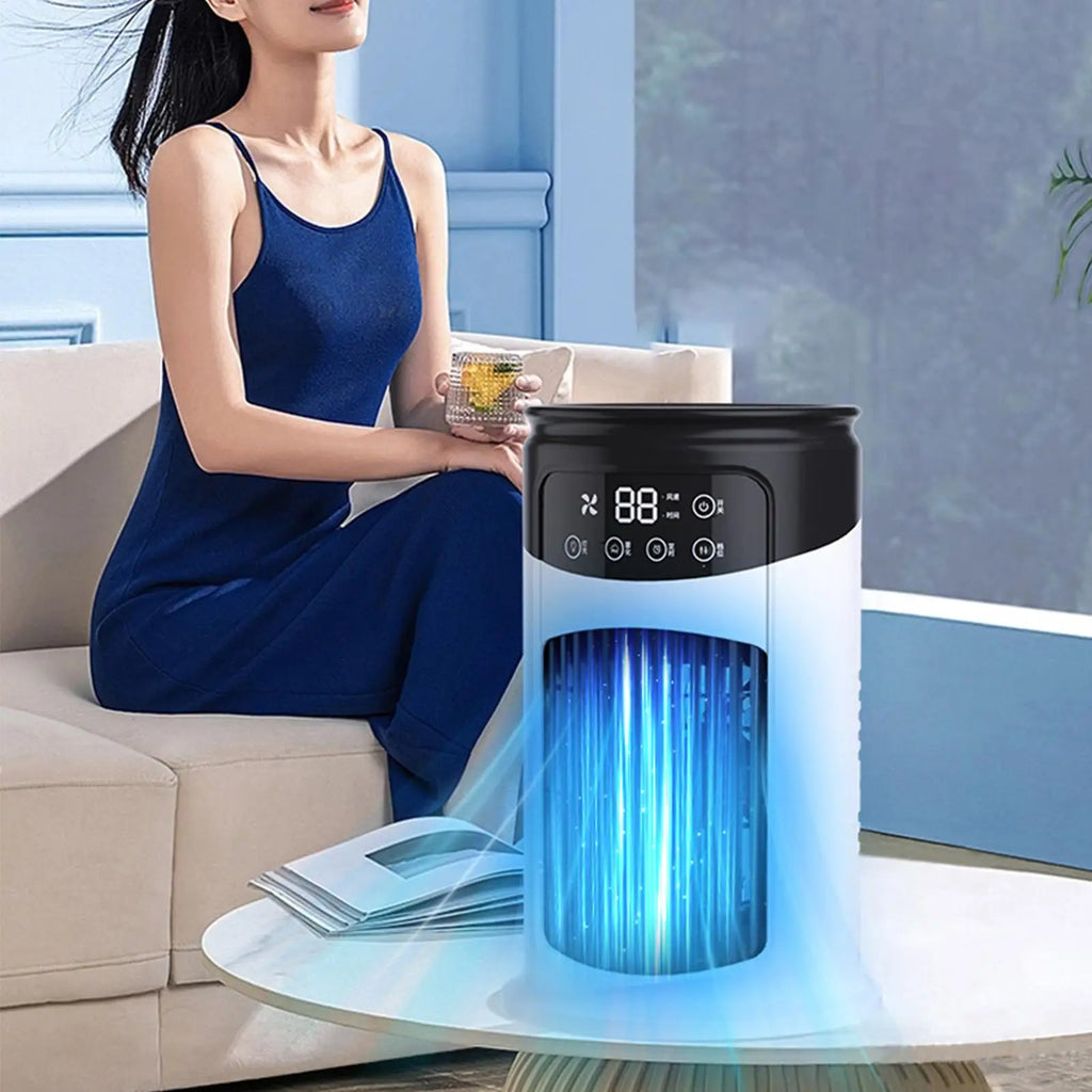 Portable Air Conditioners Evaporative Air Cooler Portable Ac 6 Speeds Adjustable Cooling Fan Quiet Humidifier for Studio Kitchen