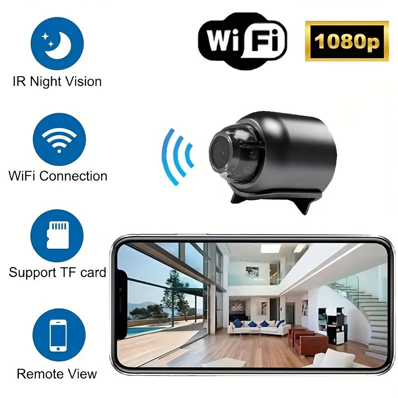 HD Mini Camera WiFi 1080P Remote Wireless Video Recorder Home House Pet Dog Kids Safety Monitoring Security For Iphone Battery