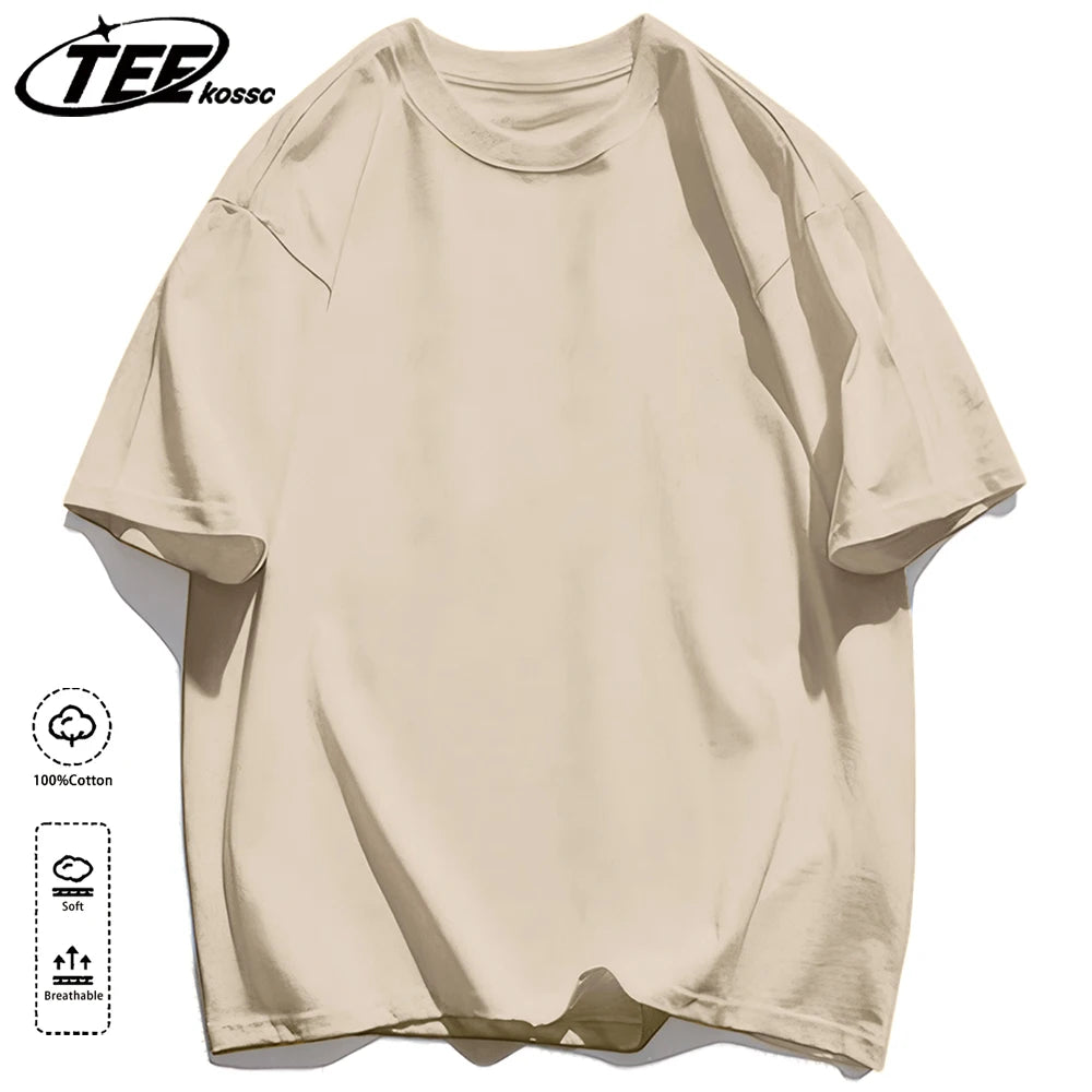 Korean Style Short Sleeve Y2K Solid T-Shirt Women Summer Trendy T Shirts Loose Multicolor Clothes Cotton All-Match Sportswear
