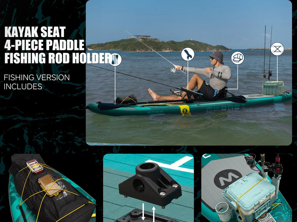 Myboat SUB Waterproof Inflatable Paddle Board 11'6''x35''x6''Adult Standing Style Aquatic Fishing With Accessories SUP сапборд