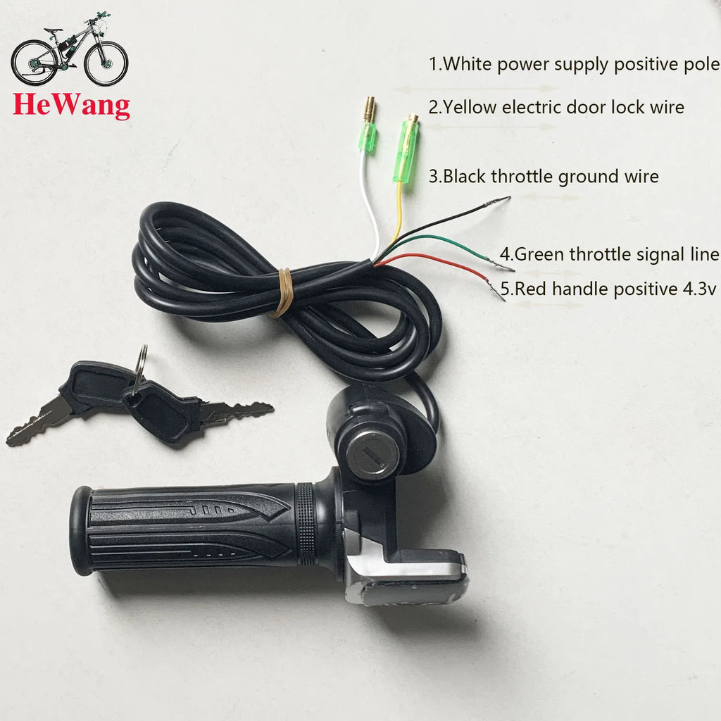 E-bike Scooter 3-mode sine wave brushless motor controller 24/36/48V 350W 18A +with lock handlebar LED display battery capacity