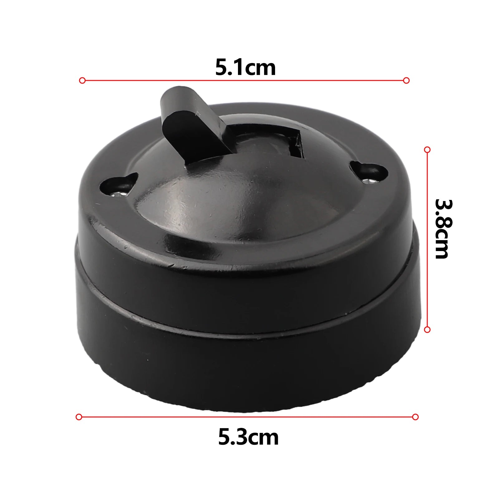 Single Control Switch Round Wall Mounted Easy Install Household Light Switch Retro Retro Style 1PC High Quality