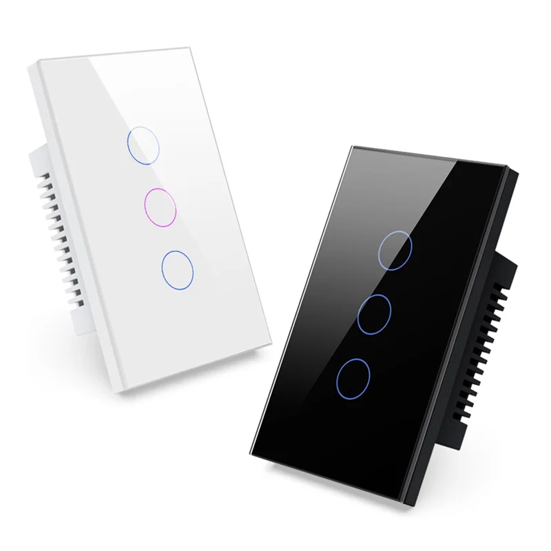 AAAEL-Wifi Smart Wall Switch LED Light Switches 1/2/3/4 Gang Smart Touch Sensor US Plug