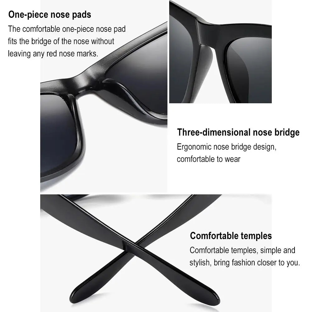 Rectangular Ultra Light Sunglasses Men Driving Sun Glasses Men Eyewear Fishing Sun Glasses Square UV400 4 Colors