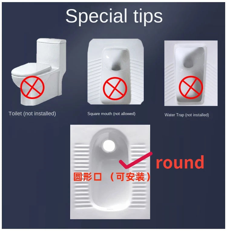 Toilet Deodorant Plug Deodorant Cover Bathroom Squatting Toilet Deodorant Plug Automatically Closes Toilet Odor Blocker Tool