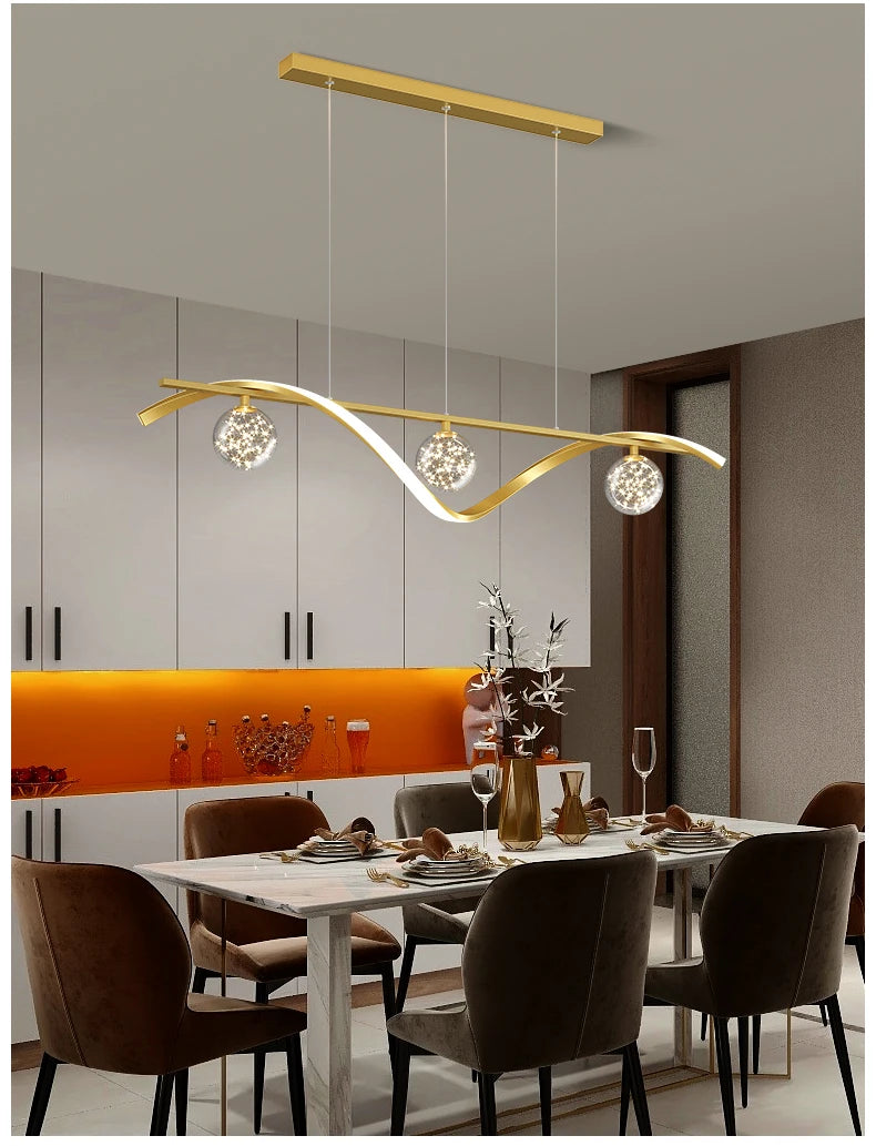 New Luxury LED babysbreath Modern Ceiling Hanging Lamp lustre for Living Dining Room Pendant Lights Fixtures suspension
