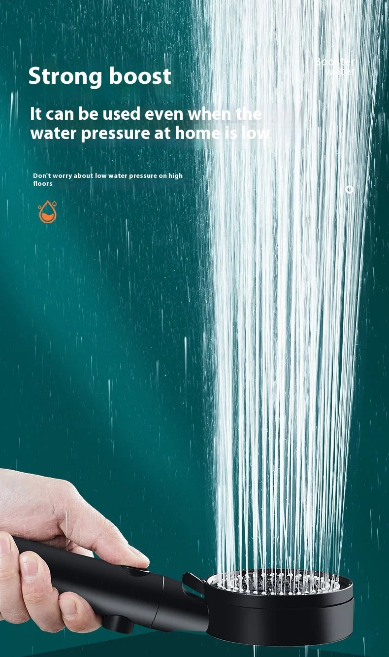 5 Modes Speed Adjustment Self-cleaning Shower Head High Pressure Adjustable with Hose Water Shower Bath Bathroom Accessories