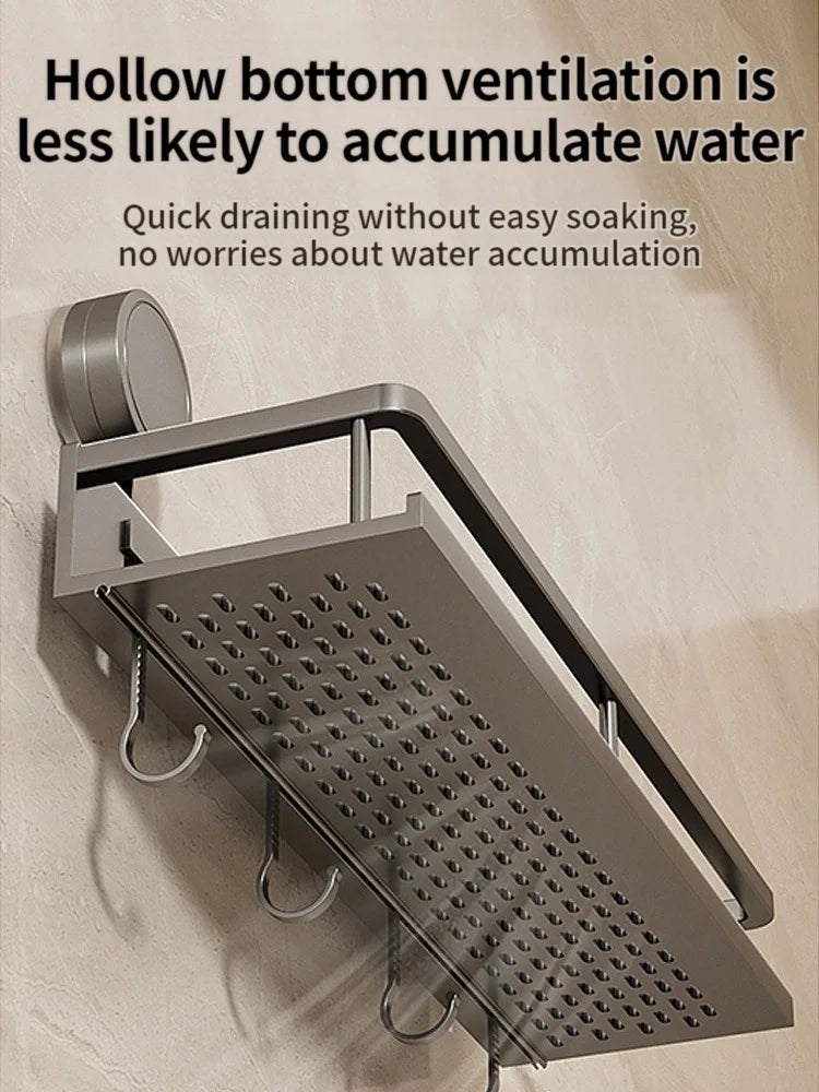 Toilet storage rack, bathroom washbasin, toilet, shower room, kitchen, wall mounted non perforated towel rack