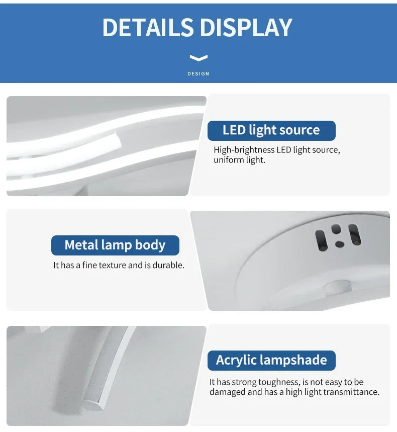 LED Ceiling Light, Dimming Light, Living Room, Bedroom, Dining Room, Corridor, Indoor Home Decoration Lighting
