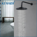 KEMAIDI Antique Brass/Black Bathtub Basin Shower Mixer Tap  Bathroom Sink Mixer Tap Faucet 3 Pcs Shower Faucet Dual Handle Mixer