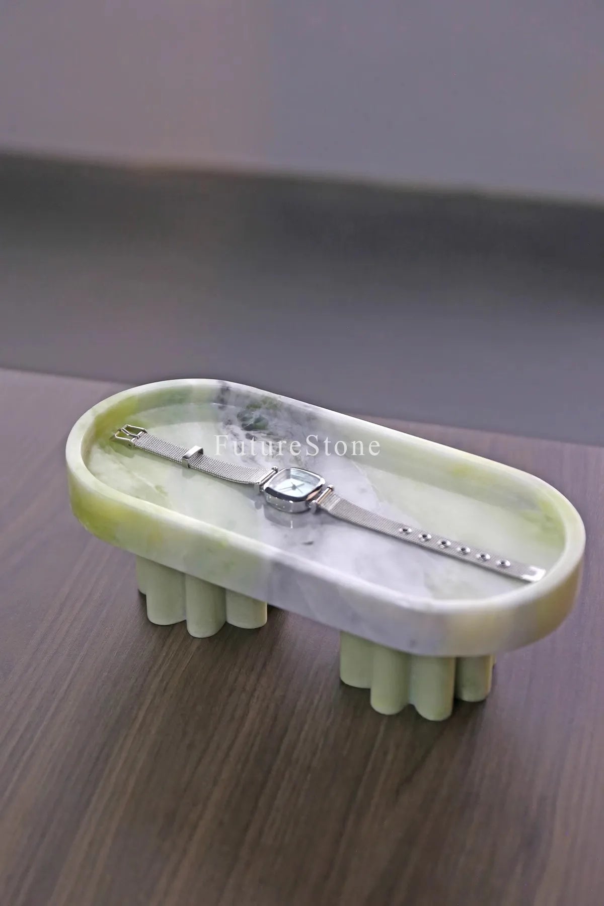 Modern Light Luxury Natural Marble Pallet Restaurant Advanced Decorative Tray Living Room Fruit Desserts Pastries Storage Pallet