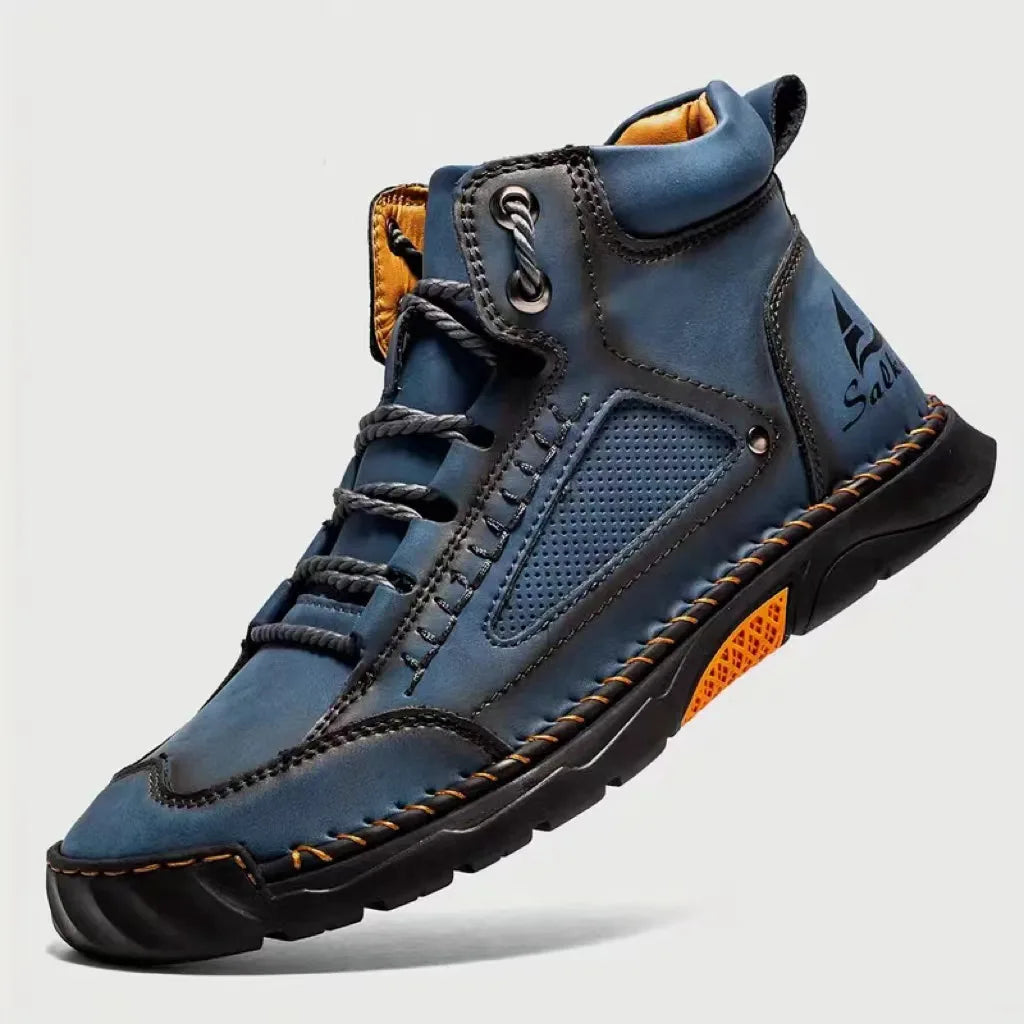 New Handmade Men's Boots Design Sneakers Man Outdoor Casual Leather Men Shoes Ankle Boots Fall Breathable Hot Sale Men's Boots