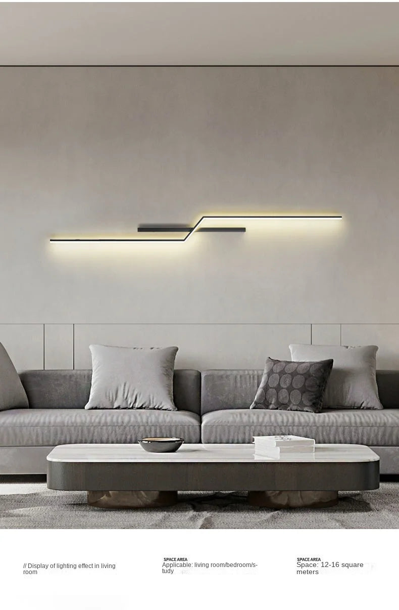 Modern Minimalist LED Wall Lamps - Bedside Interior Lighting for Living Room Bedroom Stairs - TV Backlight Wall Decor Lights