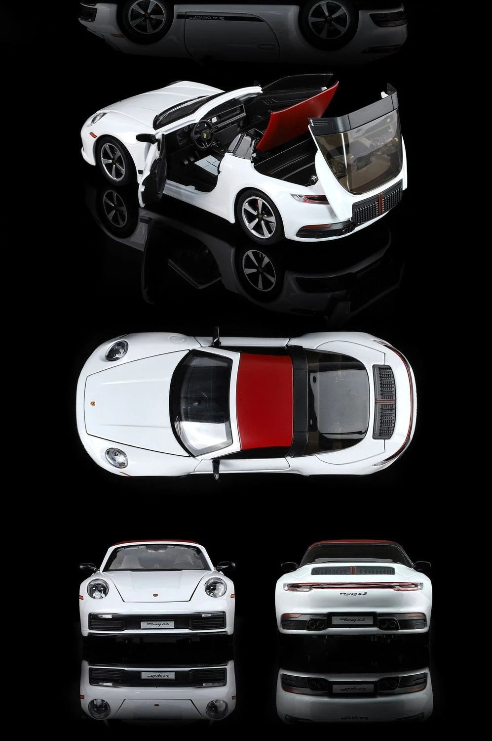 1:32 new folding convertible Porsche 911 alloy car model simulation Sound& light Fashion Exquisite collectibles Boys Toy Gift