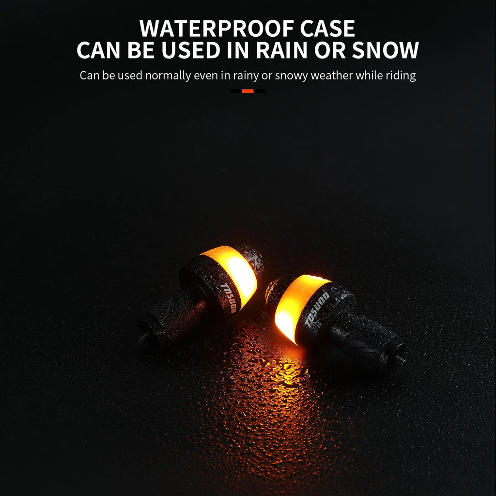 TOSUOD Bicycle Light Plug Light LED Intelligent Turn Signal Warning Light Mountain Handle Blockage Handle Bicycle Light