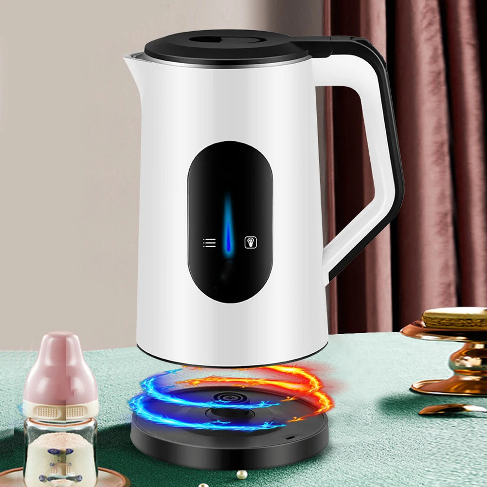 3L Stainless Steel Electric Large Tea Kettle 1500W Fast Boil Hot Water Boiler Multifunctional Tea Pot for Making Tea and Coffee