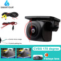 Smartour CCD Vehicle Rear View Camera Car Reverse Black Fisheye Lens Night Vision Waterproof Universal HD Parking Backup Camera