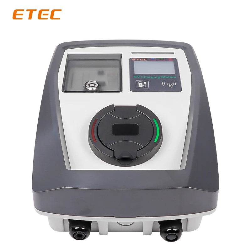 ETEC with socket Electric vehicle Type 2 plug 22kW 32A three-phase Modbus home electric vehicle charging pile EKEC1.