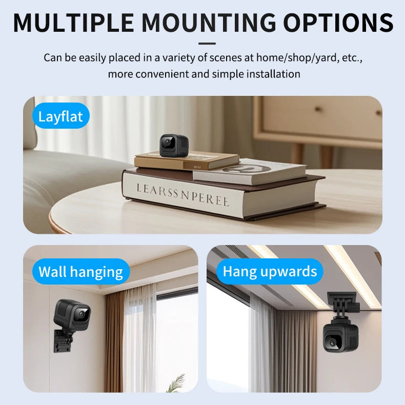Mini Security Camera Pro Full HD WiFi Surveillance With 2 Way Audio Motion Detection Infrared Night Vision Security O-Kam Cam
