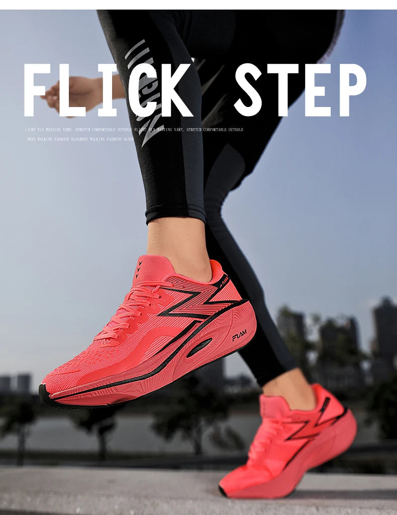 Running Shoes Carbon Board Speciality Marathon Men Sports Breathable Lightweight Women's Comfortable Athletic Nonskid Sneakers