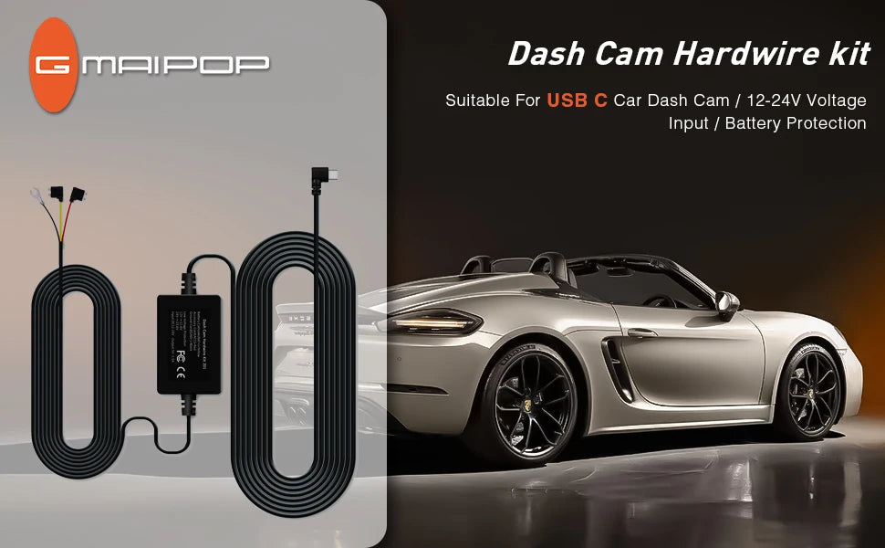 Dash Cam for Cars 4K UHD Recording Front Rear Car Camera HDR Night Vision Recorder Built in Wi-Fi 24H Parking Mode APP Monitor
