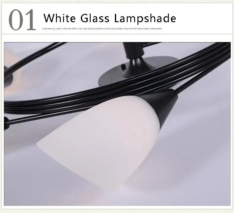 2025 Modern Led Ceiling Chandelier Nordic Glass Lamp Bedroom Kitchen Living Room Dining Room Decoration Home Ceiling Light Fixtu