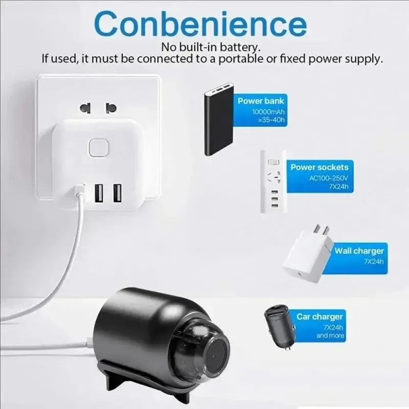 HD 1080P Mini Camera Wireless WiFi Baby Monitor Indoor Safety Security Surveillance Night Vision Camera IP Camera Recorder