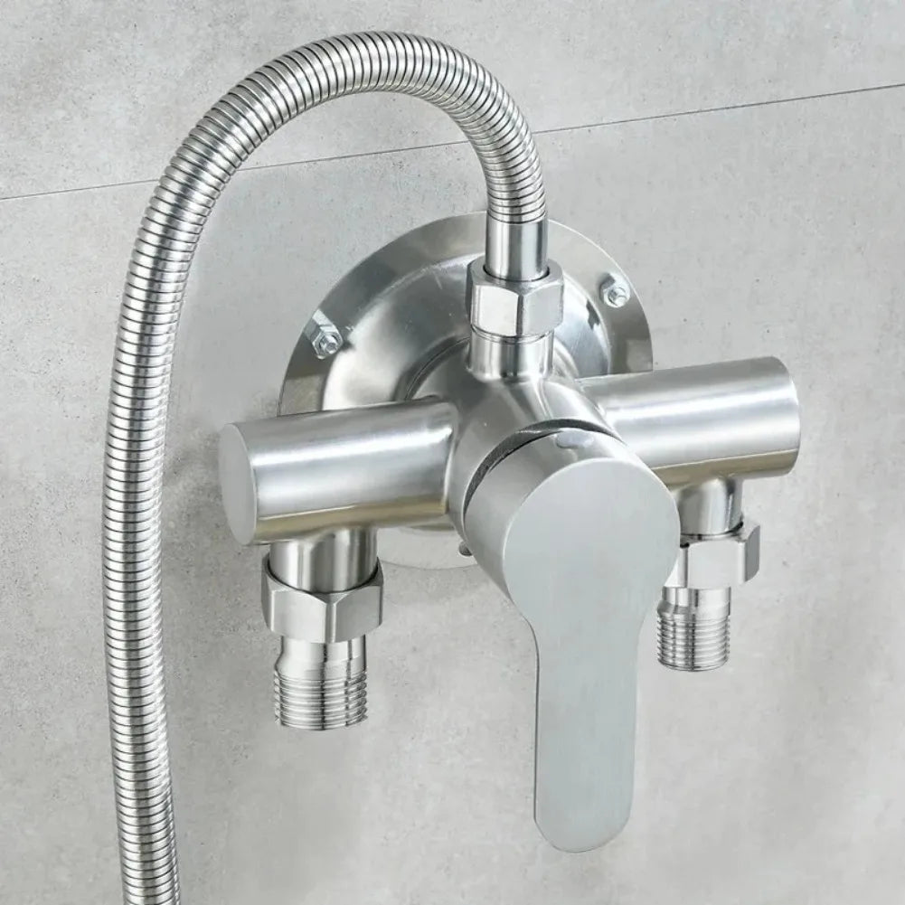 Toilet Shower Mixer Tap Hot and Cold Switch Shower Faucet 304 Stainless Steel Bathroom Accessries Hot & Cold Shower Accessories