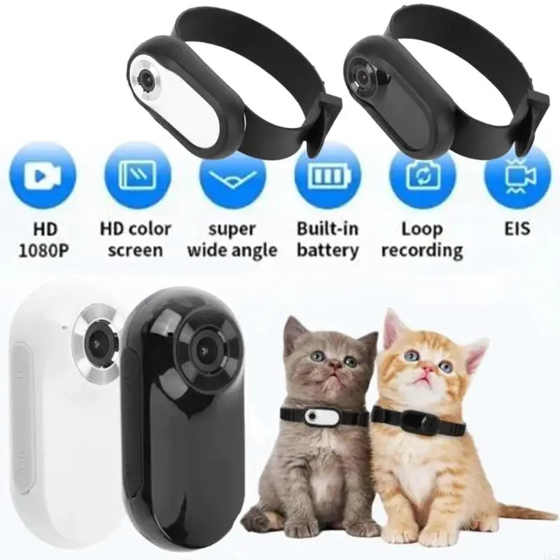 UHD 120° Wide Pet Neck Camera For Adventure Recording Builts In Stabilization Technology
