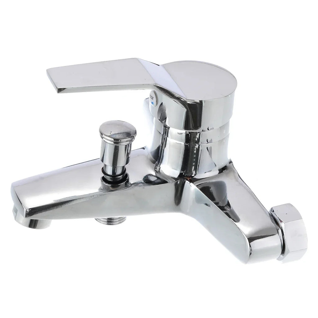 Chrome Zinc Alloy Bathroom Basin Mixer Faucet Sink Tap Wall Mounted Hot & Cold Water Mixer High Quality Faucet