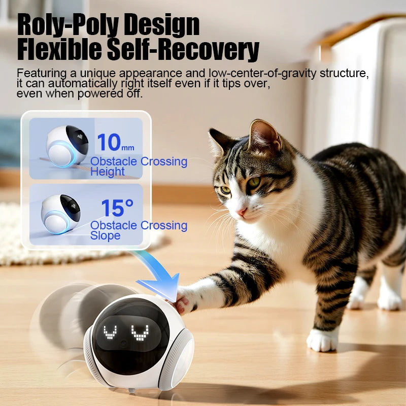 Smart Robot Camera for Home Security,Mobile Patrol with 2.4G/5G WiFi,Infrared Night Vision,2-Way Audio,AI Motion Detection