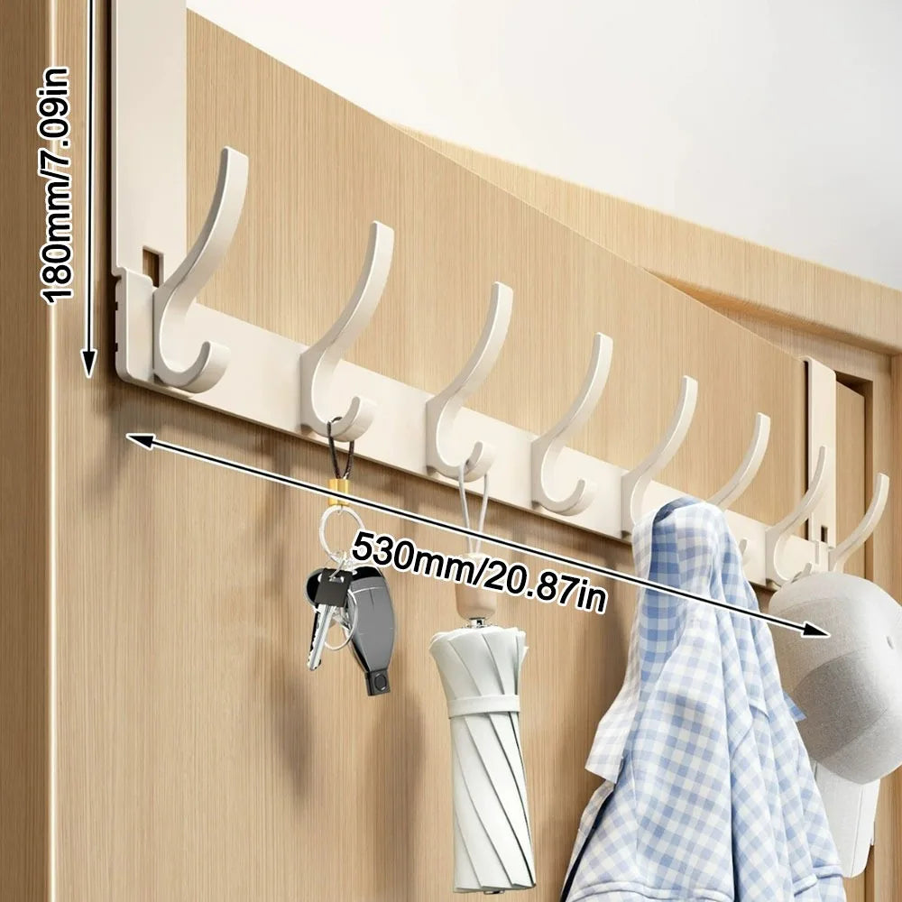 Door Behind Hook Storage Wall Hanging Clothes Hanger Coat Hook Punch-free Hanger Bedroom  Kitchen Organizer Quick Installation