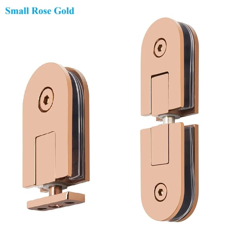 1Pair SUS304 Framless Glass Door Pivot Hinge For Shower Enclosure Commercial Entry Cubicle