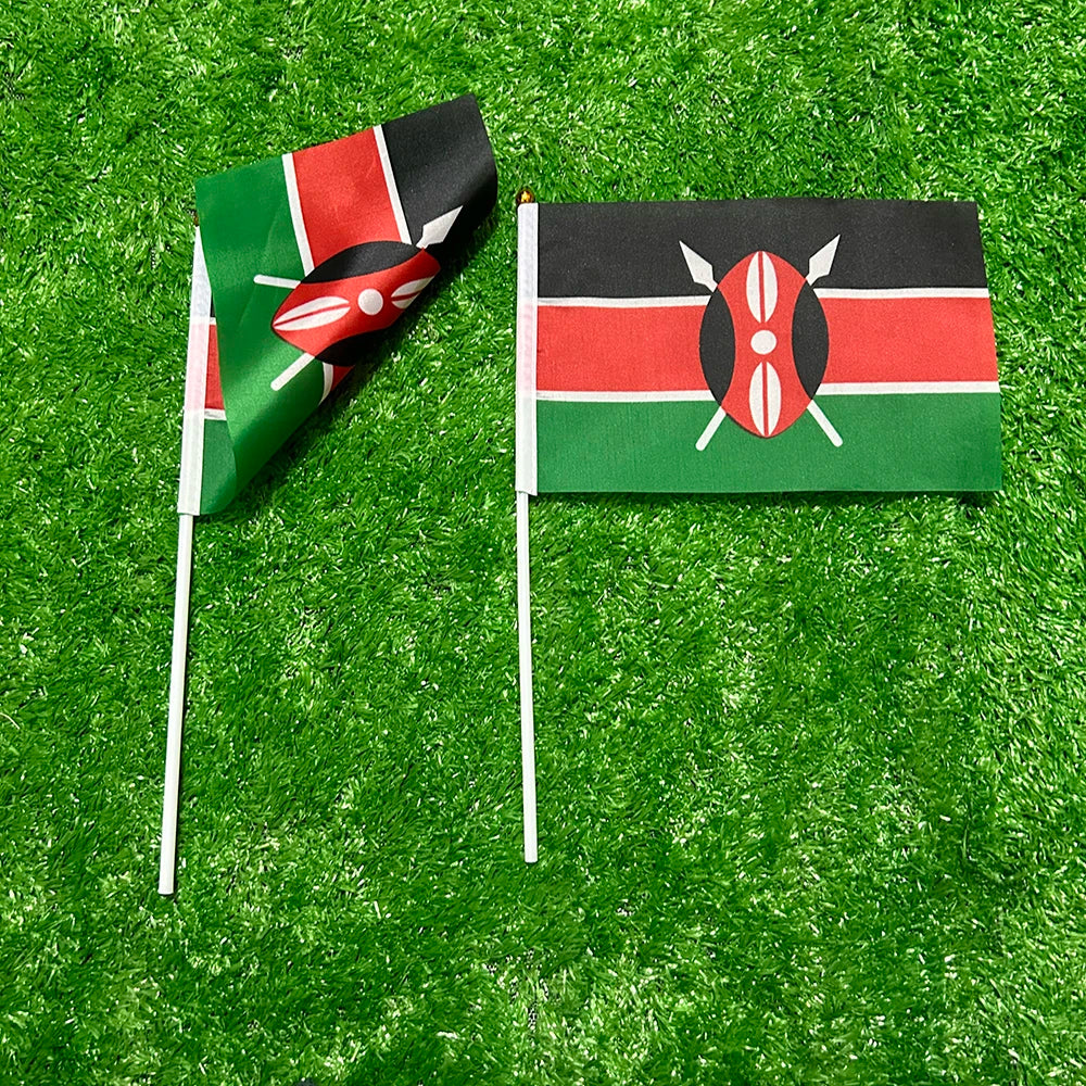 SKY FLAG Kenya bunting flags 14x21cm 20pcs/lot Kenya String flags Pennant Banner for Festival Party decoration