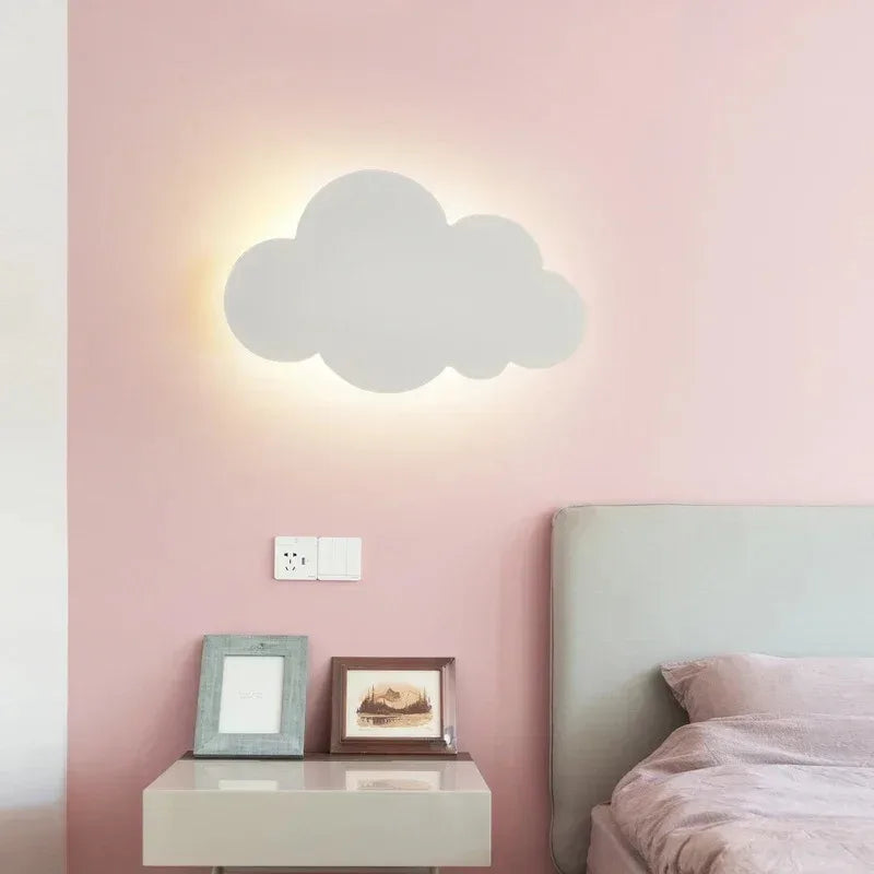 LED Cloud Wall Lamp Touch Control Dimmable Modern Wall Light for Kids Children's Bedroom Living Room Decor 220v