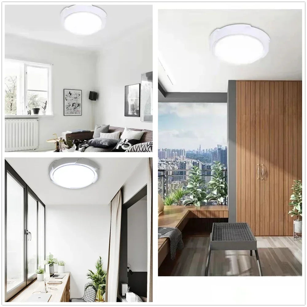 LEDSolar Ceiling Light Indoor Bedroom Corridor Garden Lighting With Remote Control Dimmable Timing Waterproof Solar Ceiling Lamp