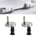 2pcs Toilet Lid Top Fixing Hinge Stainless Steel Universal Toilet Seat Hinge Soft Release Quick Release Replacement Parts
