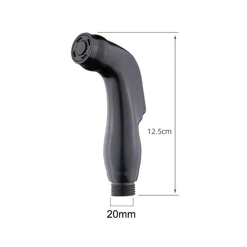 Black Bathroom Toilet wash Bidet Faucet Spray Gun Sprayer shower head Anal self cleaning Handheld water tap valve hose holder t