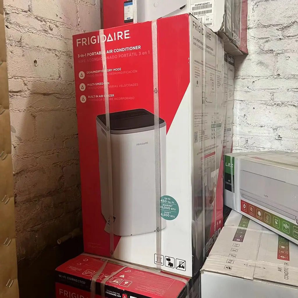 Portable Air Conditioner 9000BTU, R32 Strong Cooling, Fan Dehumidifier, Ionizer, Multi-Speed, Compact Efficient, Home Office Use