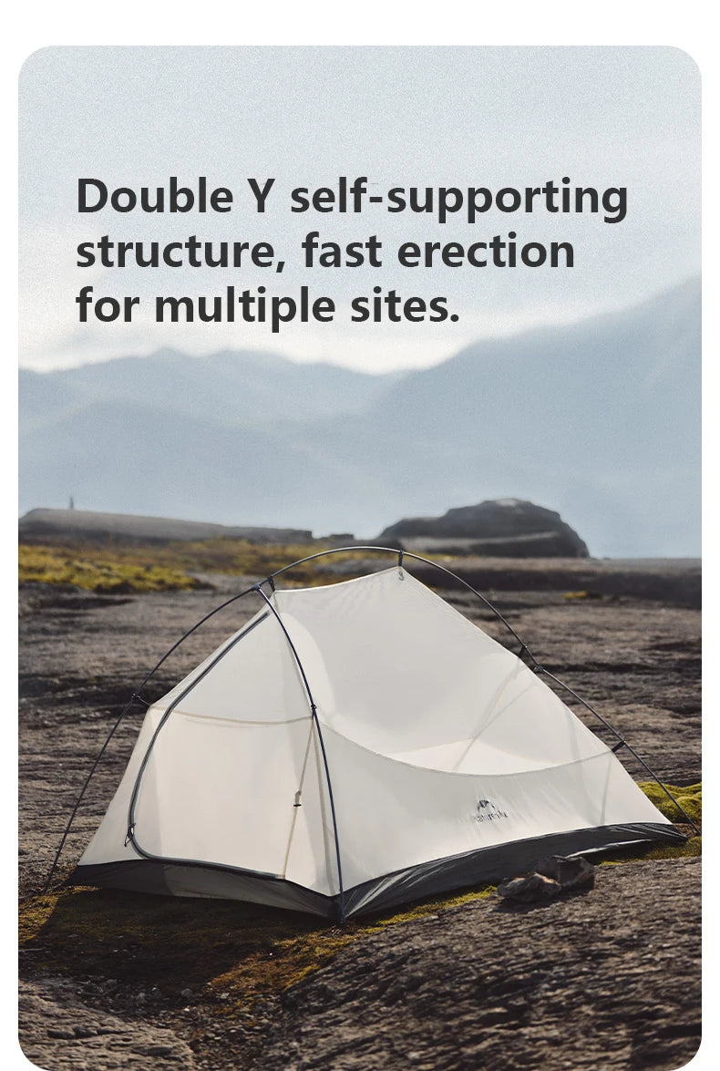 Naturehike Cloud Up 1 Upgraded Tent Ultralight Camping Tent Waterproof Outdoor Hiking Travel Tent Backpacking Cycling Tent