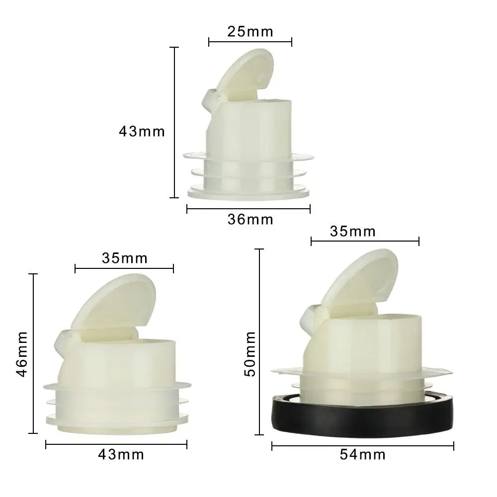 Useful 5Pcs/set Anti Odor Pest Floor Drain Stopper Shower Floor Strainer Plug Sewer One Way Valve Seal Drainer Cover