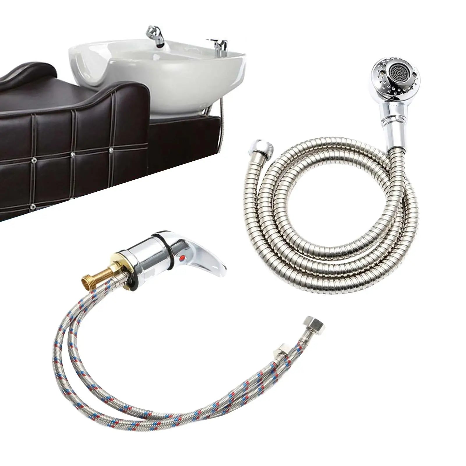 Bath Sink Hose Spray Tub Attachment Head Washing Hairdresser Pet Mixer Bath Faucet Sprinkler